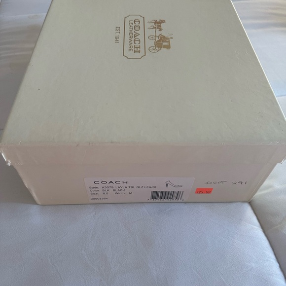 Coach Black Heels with Pointed Toe Design and High Stiletto Style - Picture 2 of 10